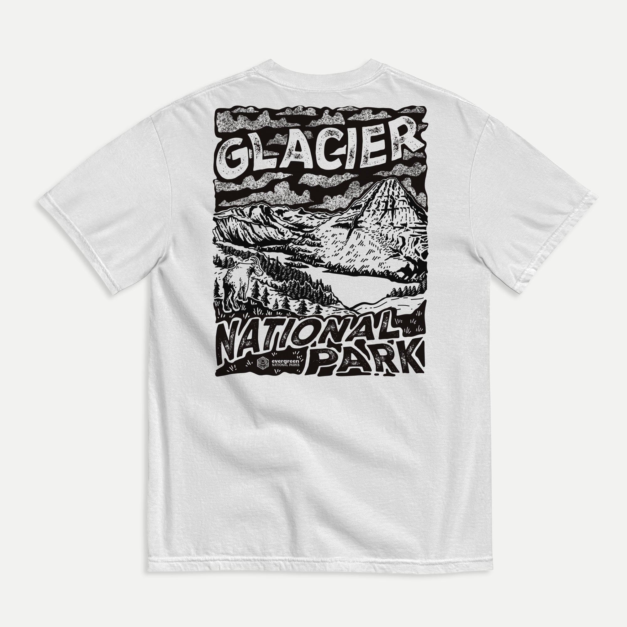 Vintage Glacier National Park Retro 80s Montana Mountain Essential T-Shirt  for Sale by mrsmitful