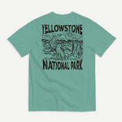 Yellowstone National Park (Breathable Relaxed Fit T-shirt) - Evergreen