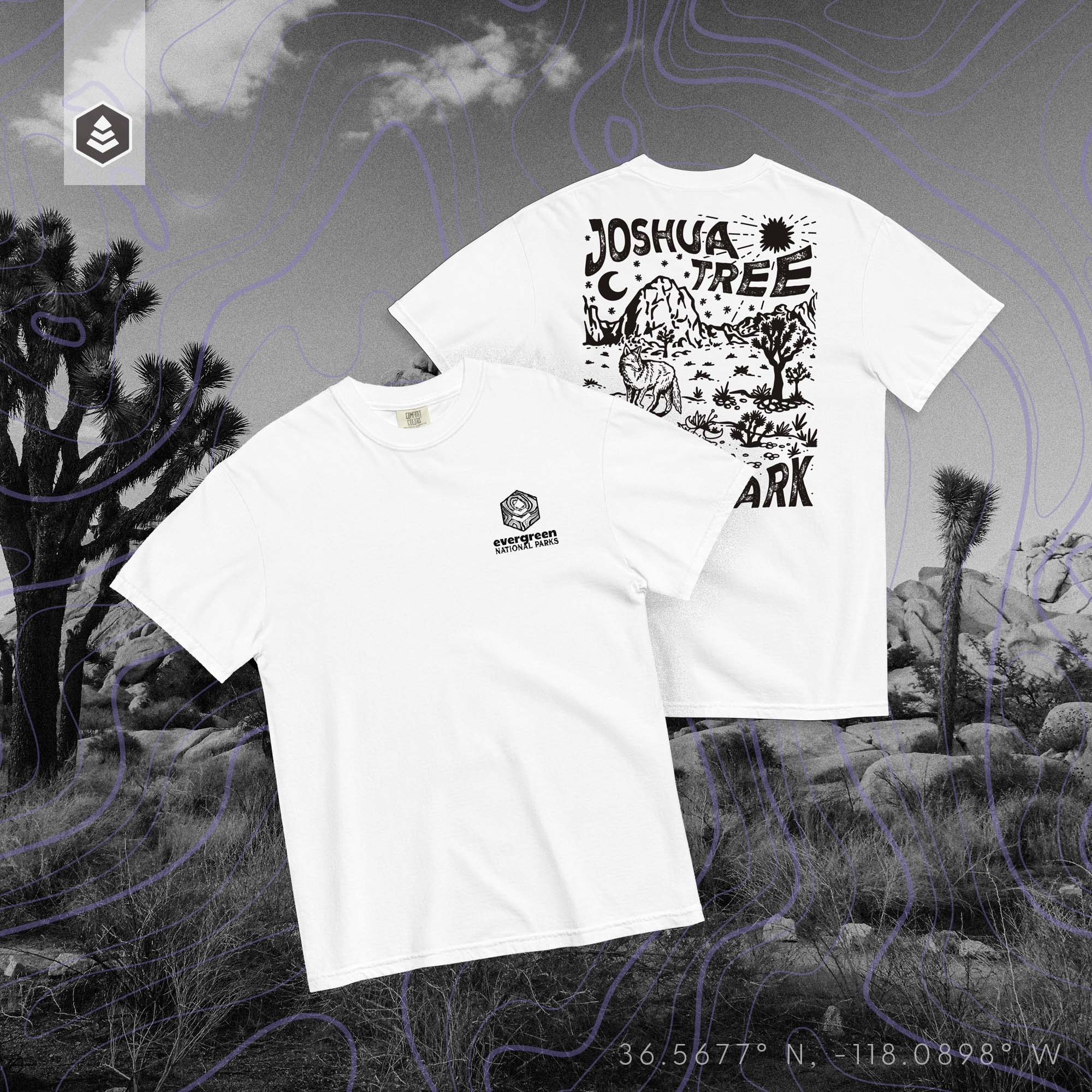 Joshua Tree National Park (Breathable Relaxed Fit T-shirt) - Evergreen
