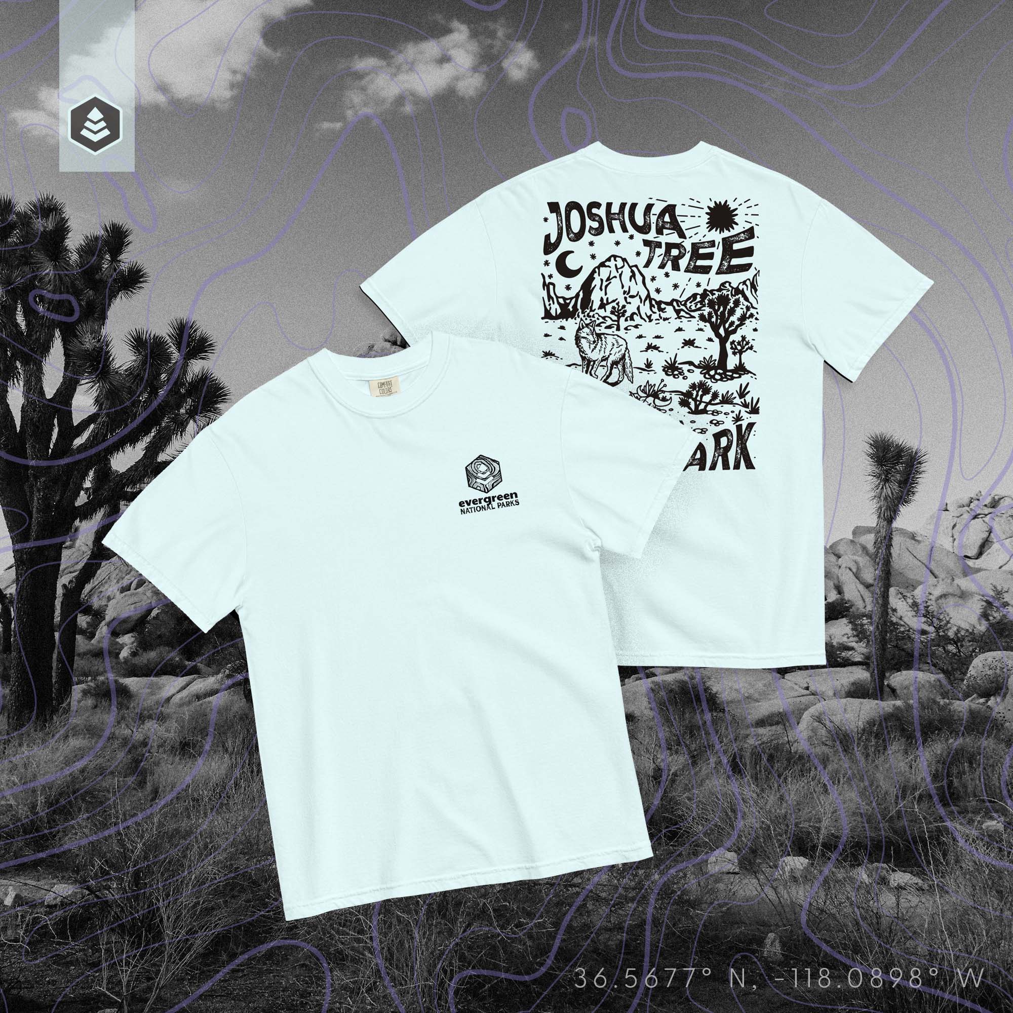 Joshua Tree National Park (Breathable Relaxed Fit T-shirt) - Evergreen