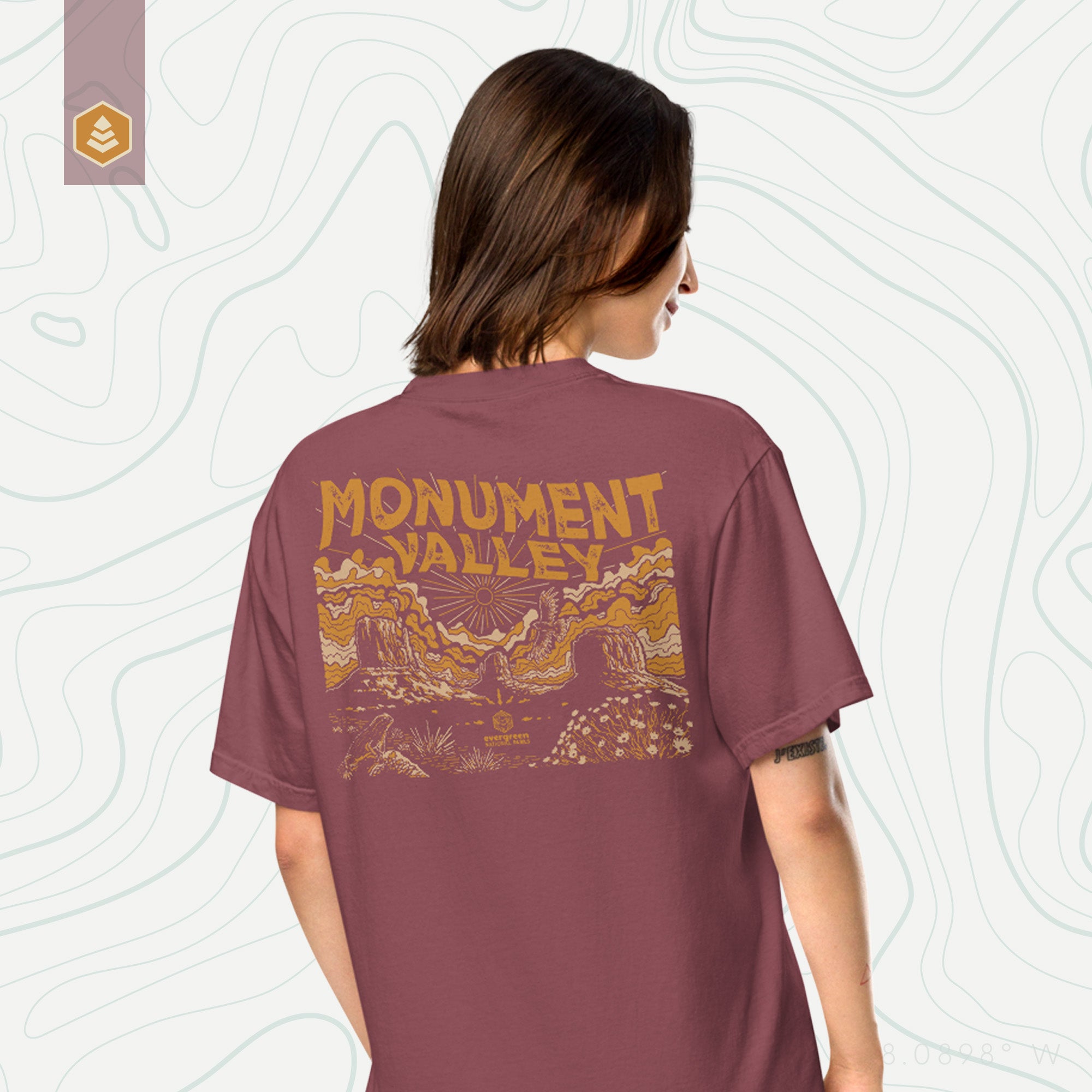 Monument Valley (Breathable Relaxed Fit T-shirt) - Evergreen
