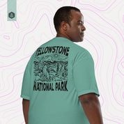 Yellowstone National Park (Breathable Relaxed Fit T-shirt) - Evergreen