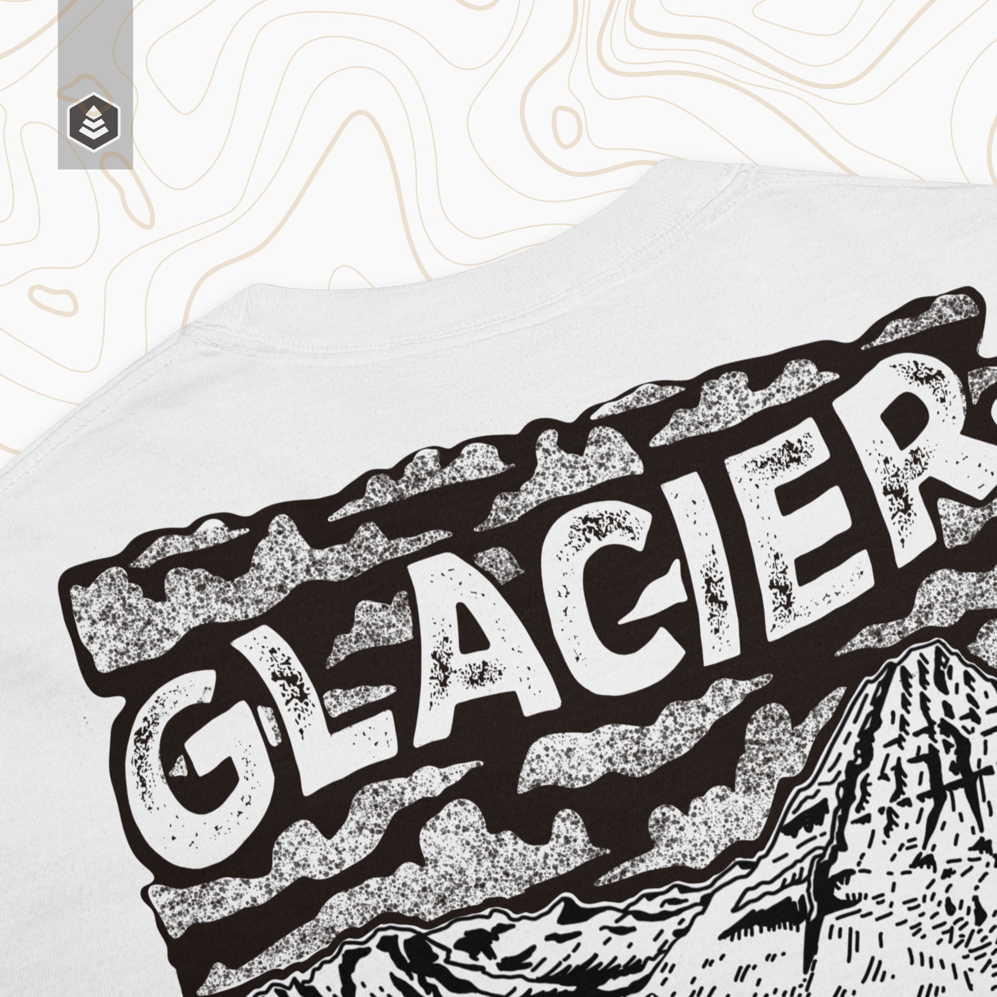 Glacier National Park (Breathable Relaxed Fit T-shirt) - Evergreen