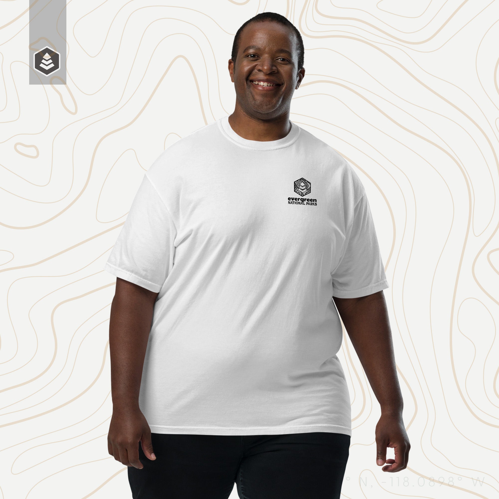 Glacier National Park (Breathable Relaxed Fit T-shirt) - Evergreen