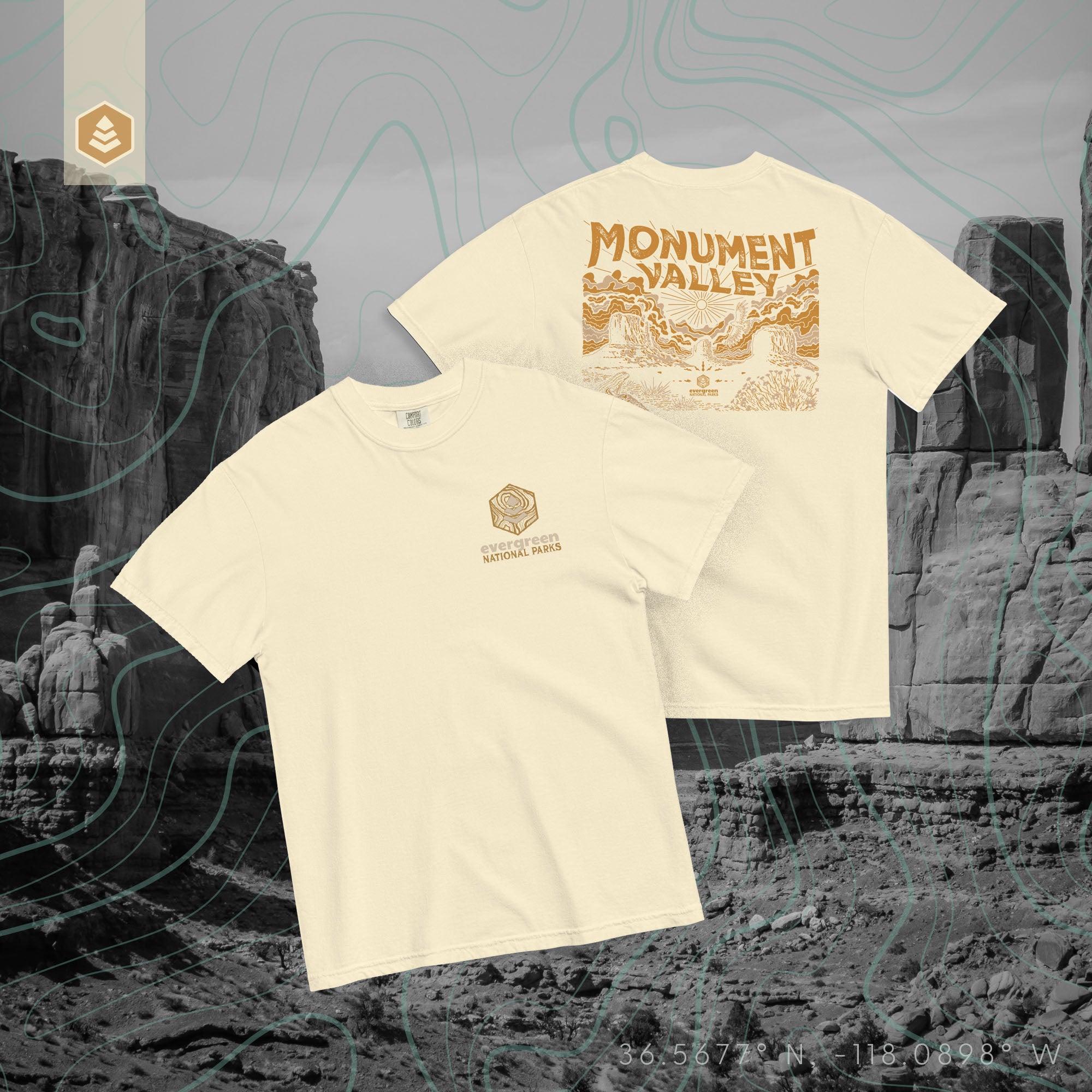 Monument Valley (Breathable Relaxed Fit T-shirt) - Evergreen