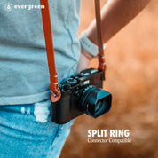 Evergreen Leather Camera Strap(28"/38") - Evergreen