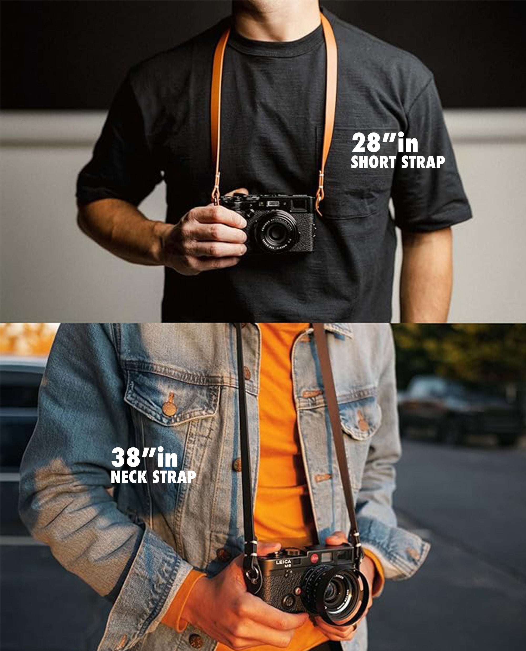 Evergreen Leather Camera Strap(28"/38") - Evergreen