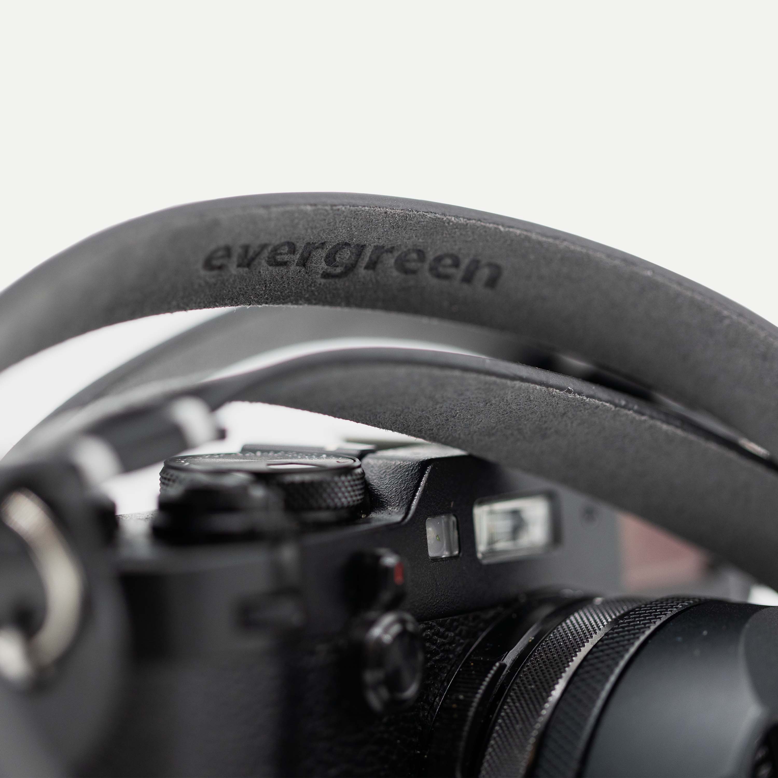 Evergreen Leather Camera Strap(28"/38") - Evergreen