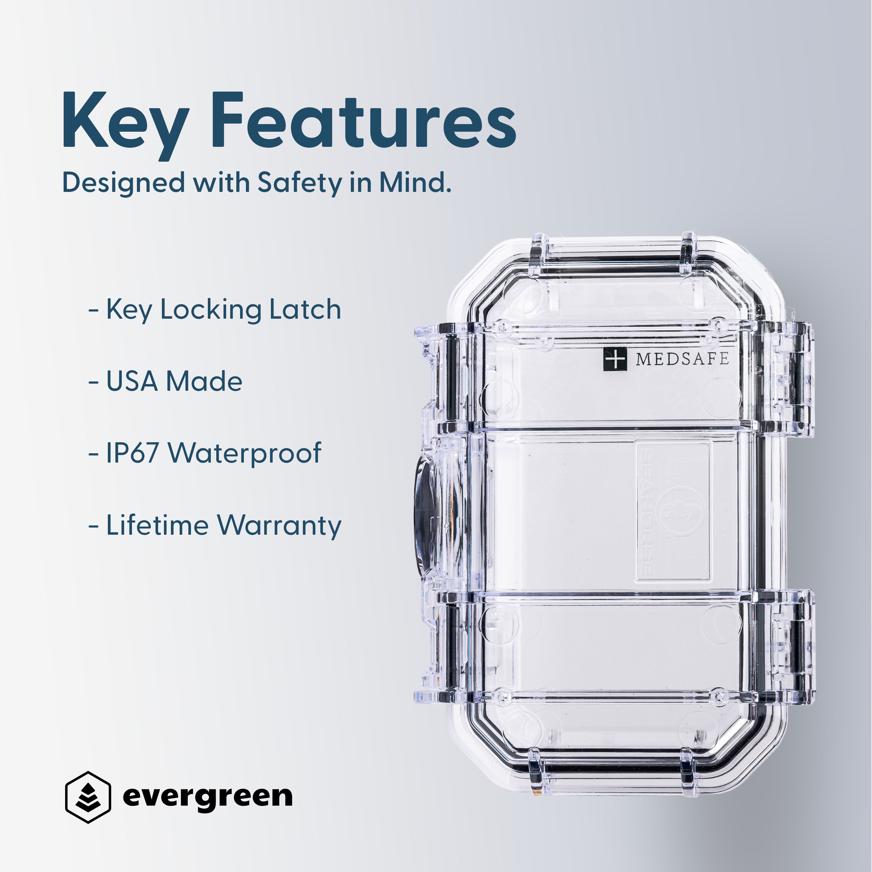 Evergreen 52 - Med Box (Med Safe) - Evergreen