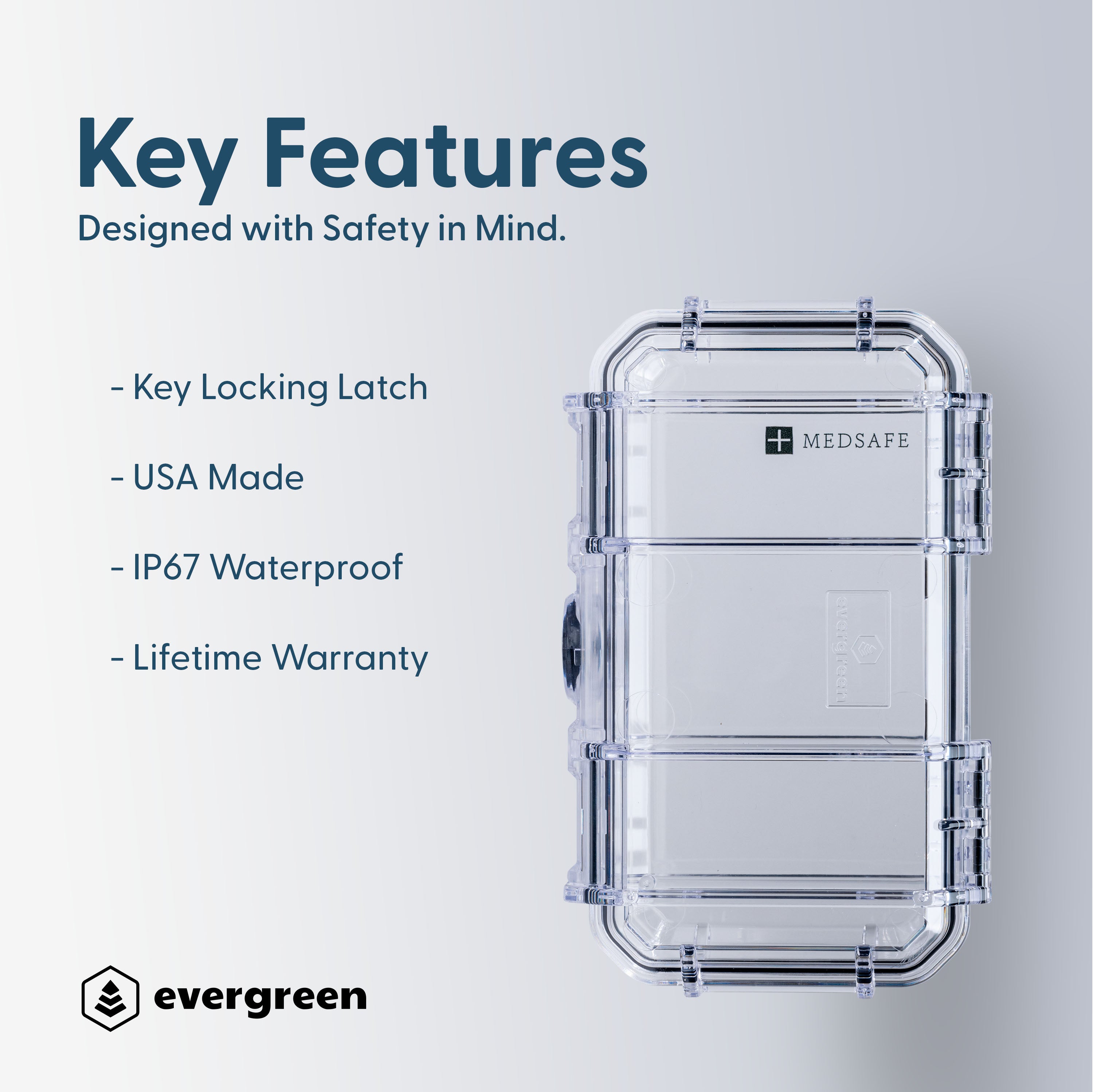 Evergreen 56 - Med Box (Med Safe) - Evergreen