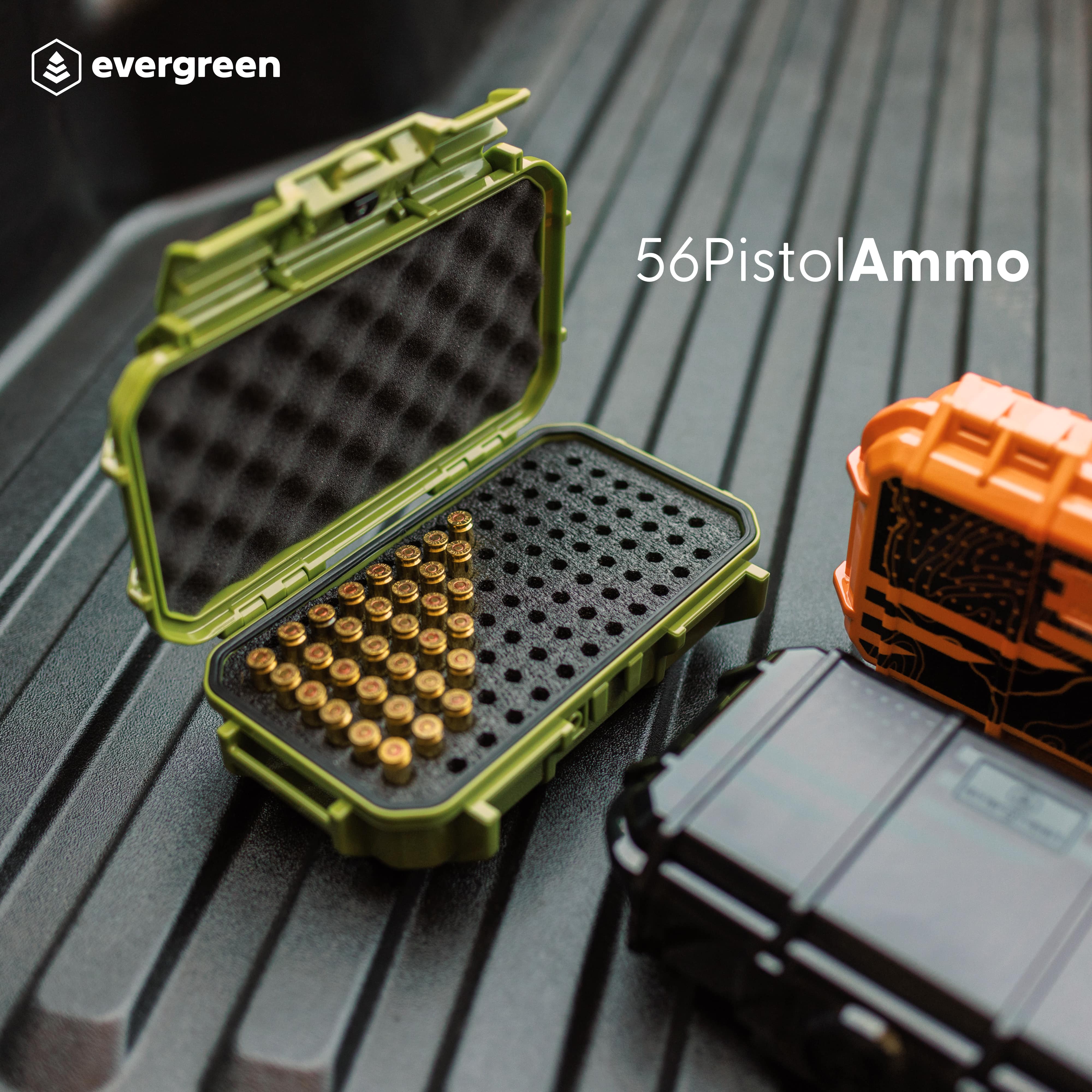 Evergreen 56 Pistol Ammo Case - USA Series - Evergreen