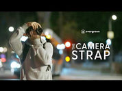 Evergreen Minimalist Leather Camera Strap 28"/38”(tan)