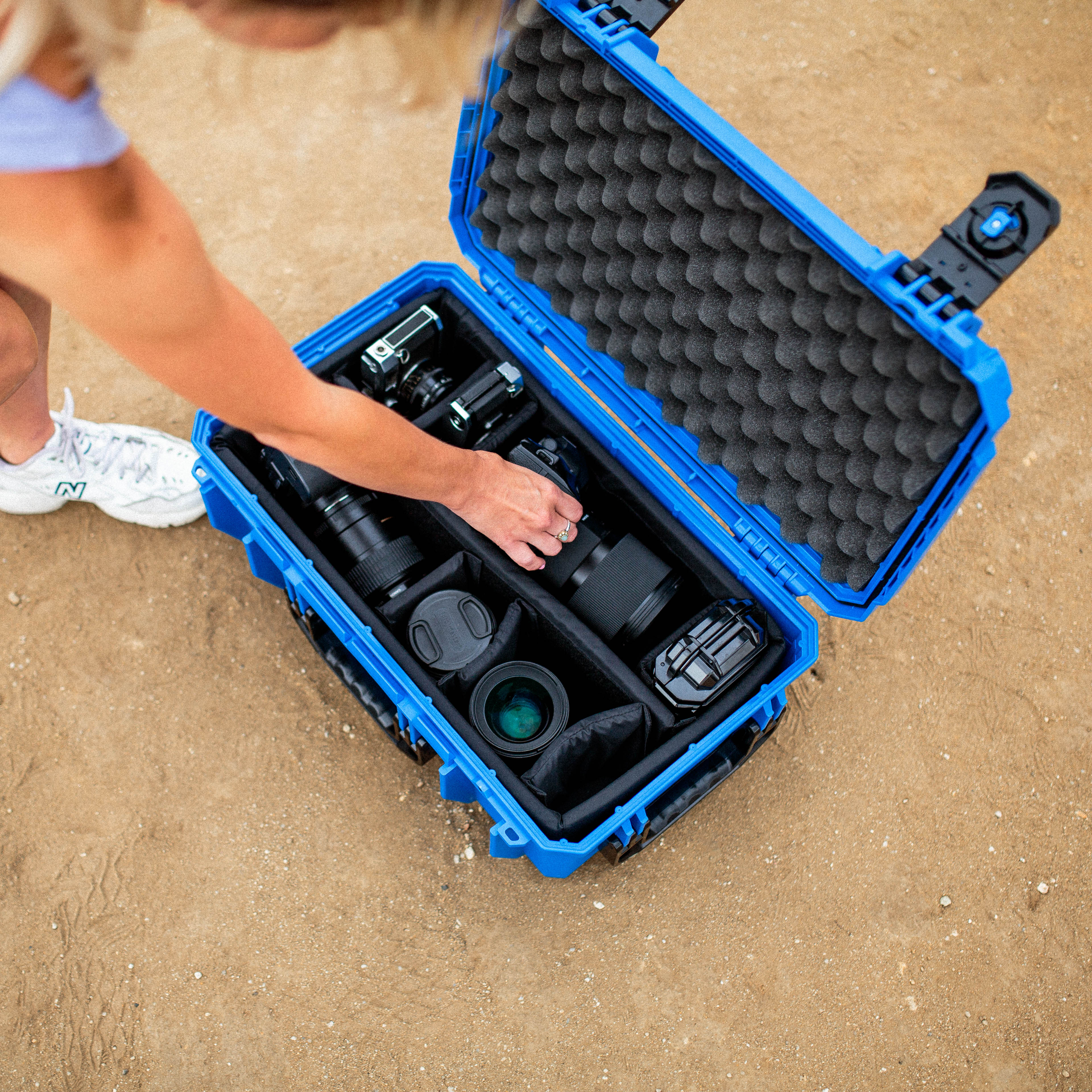 ETTINGER キーケース Black/Turquoise ETTINGER キーケース Black