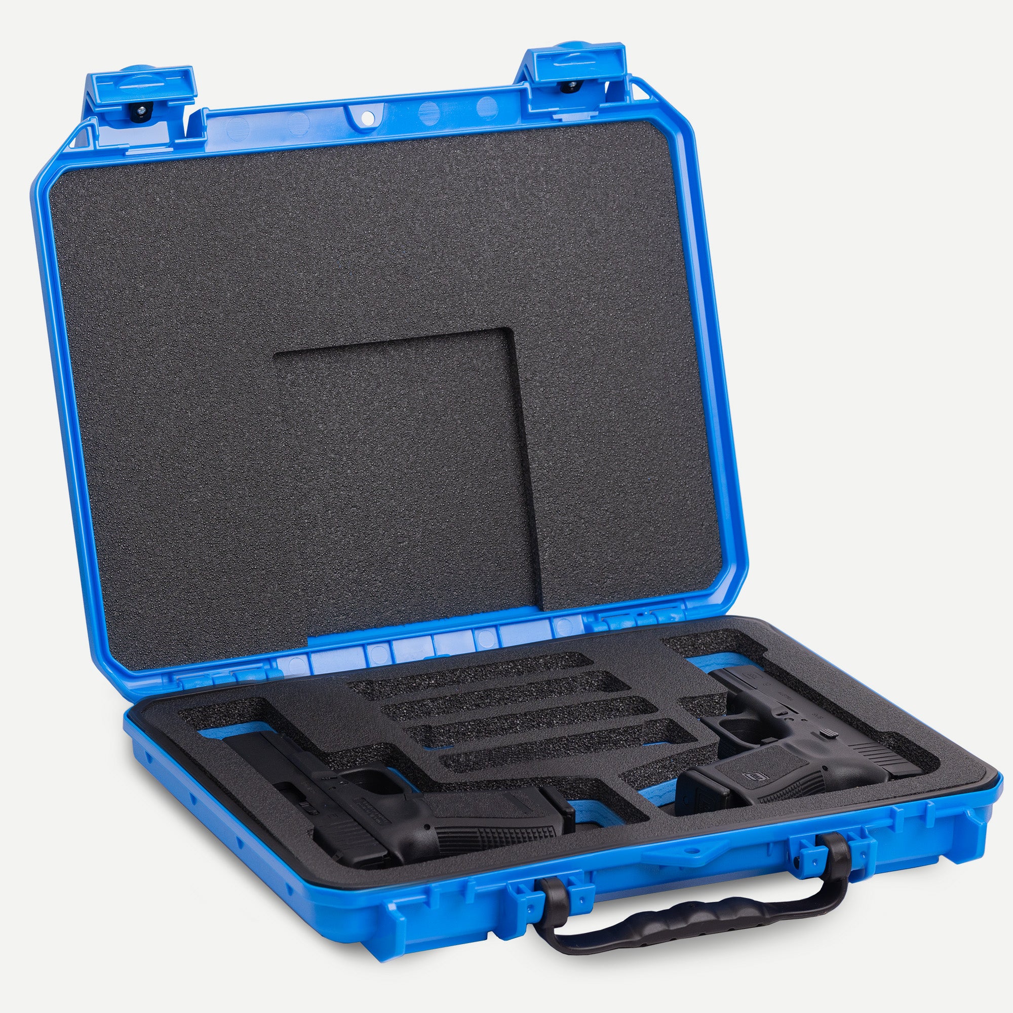 100% SPEEDCRAFT ブラック ブルー + ハードケース Seahorse 85 2 Pistol Hard Shell Protective Case – Evergreen