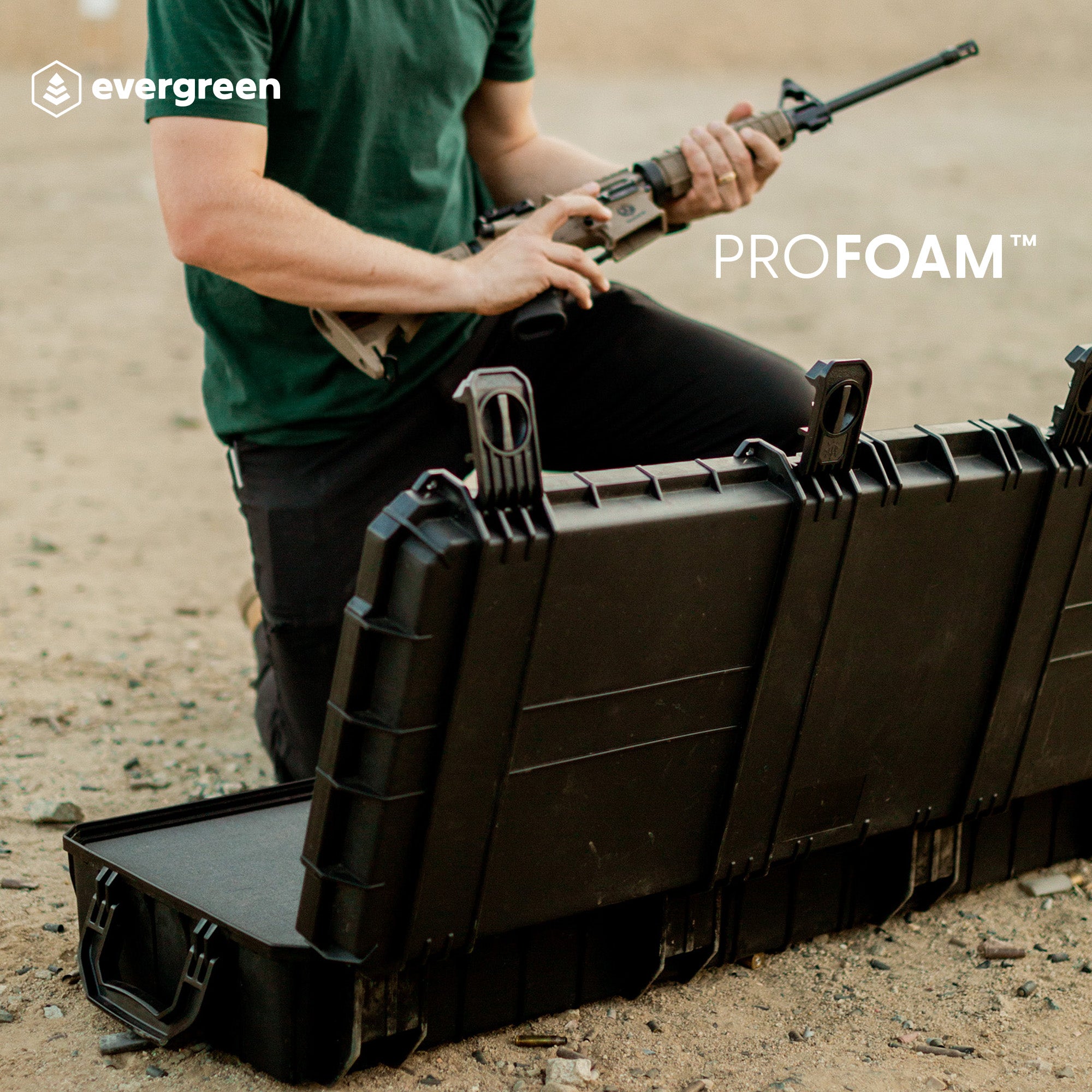 Seahorse 1530 Hard Protective Rifle Case – Evergreen