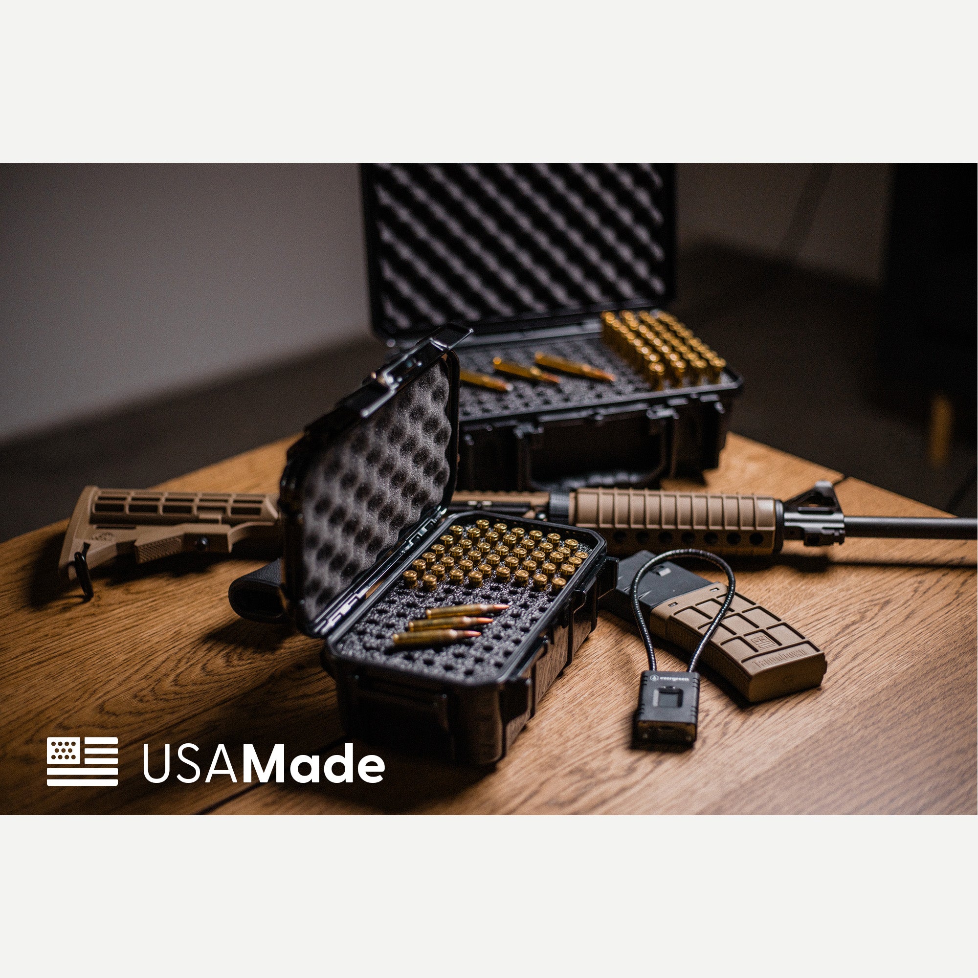 Evergreen 57 Rifle Ammo Case - USA Series