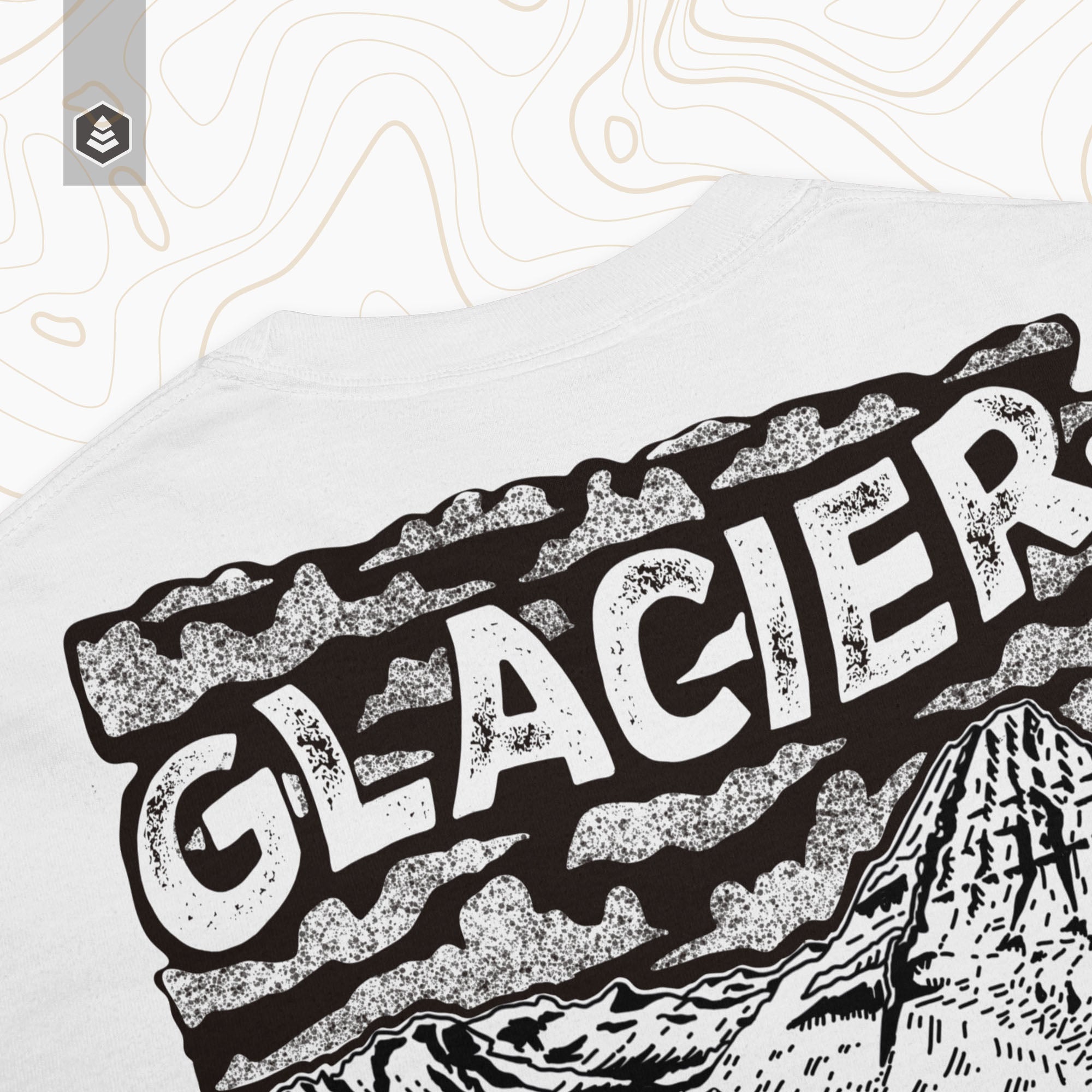Glacier Park Montana Graphic 90's T-shirt in Grey – hmsvintage
