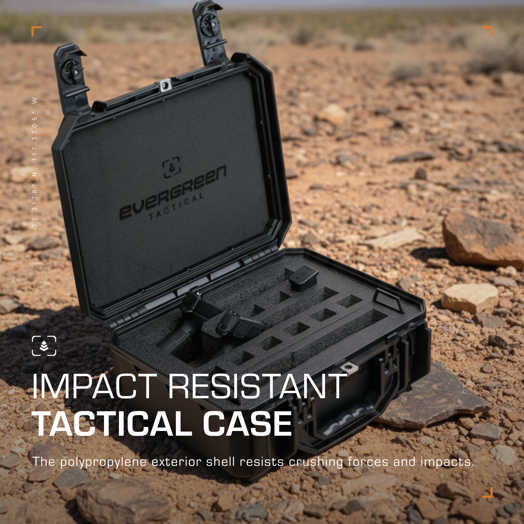 Tactical - EG530: 2/3 Pistol (Red Trim) - Evergreen