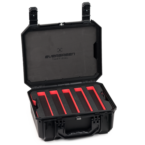 Evergreen 530 Suppressor Case – 5 Suppressors + Accessory Storage