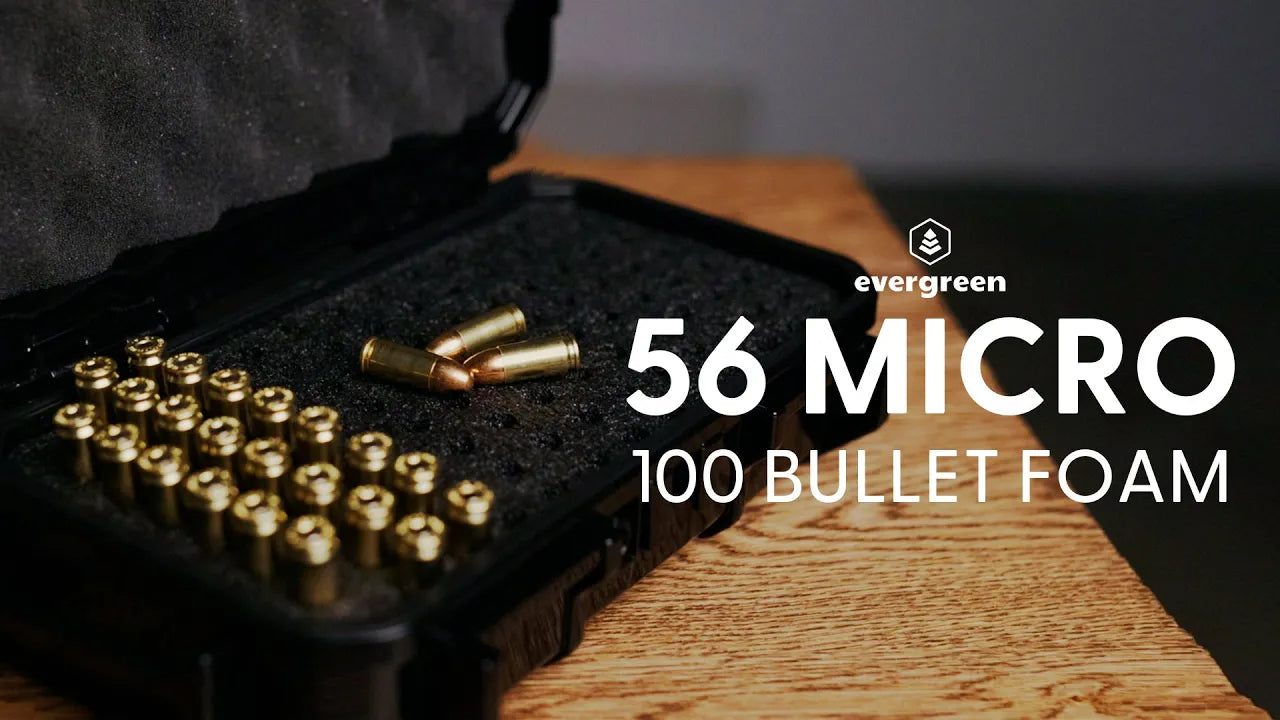 Evergreen 56 Micro Case with 100 bullet foam