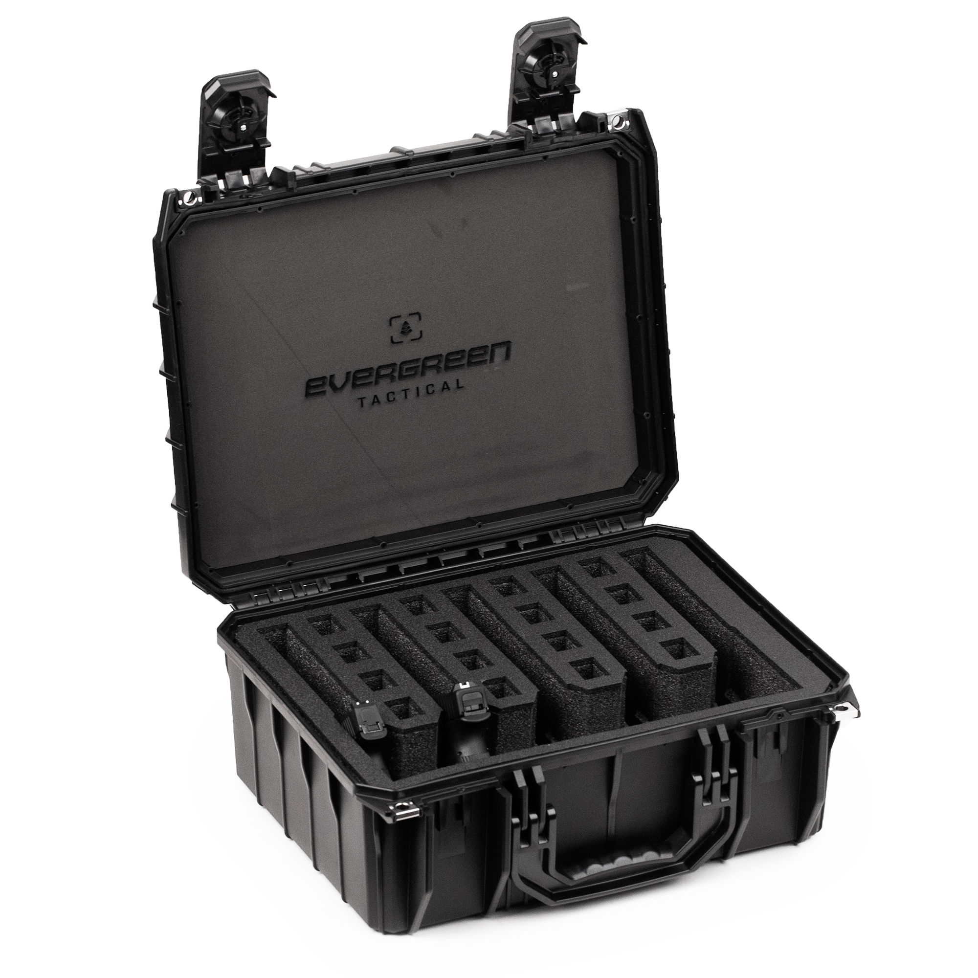 エターナルエレガンスボックス Evergreen 630 Case – 5 Pistol + 16 Mag Precut Foam | TSA + Waterproof
