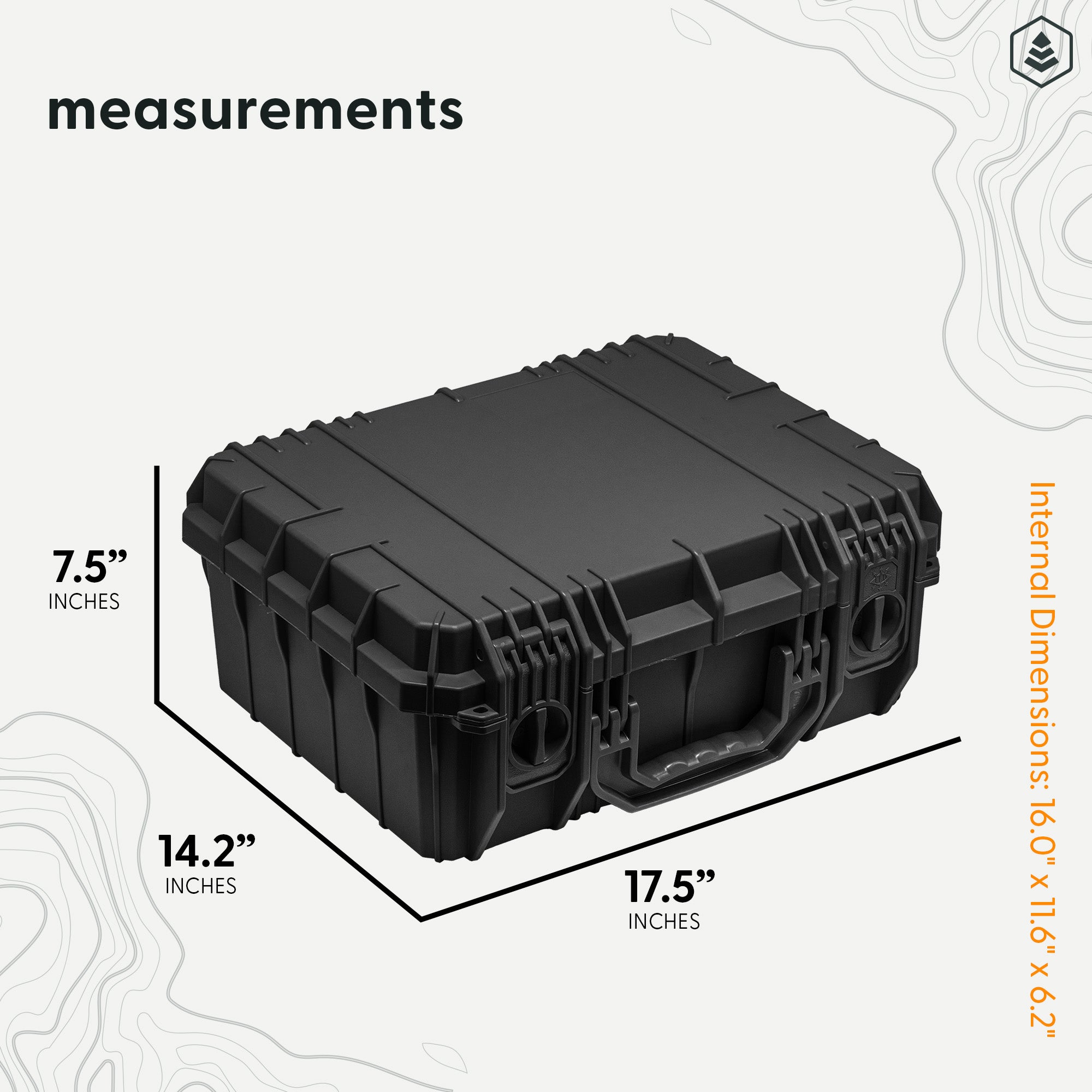 Seahorse 630 Hard Protective Case with 4 Pistol Foam Insert