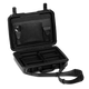 Black / Extended Laptop Tray + Lid Organizer for under 17” Screens / TwistLock Latches
