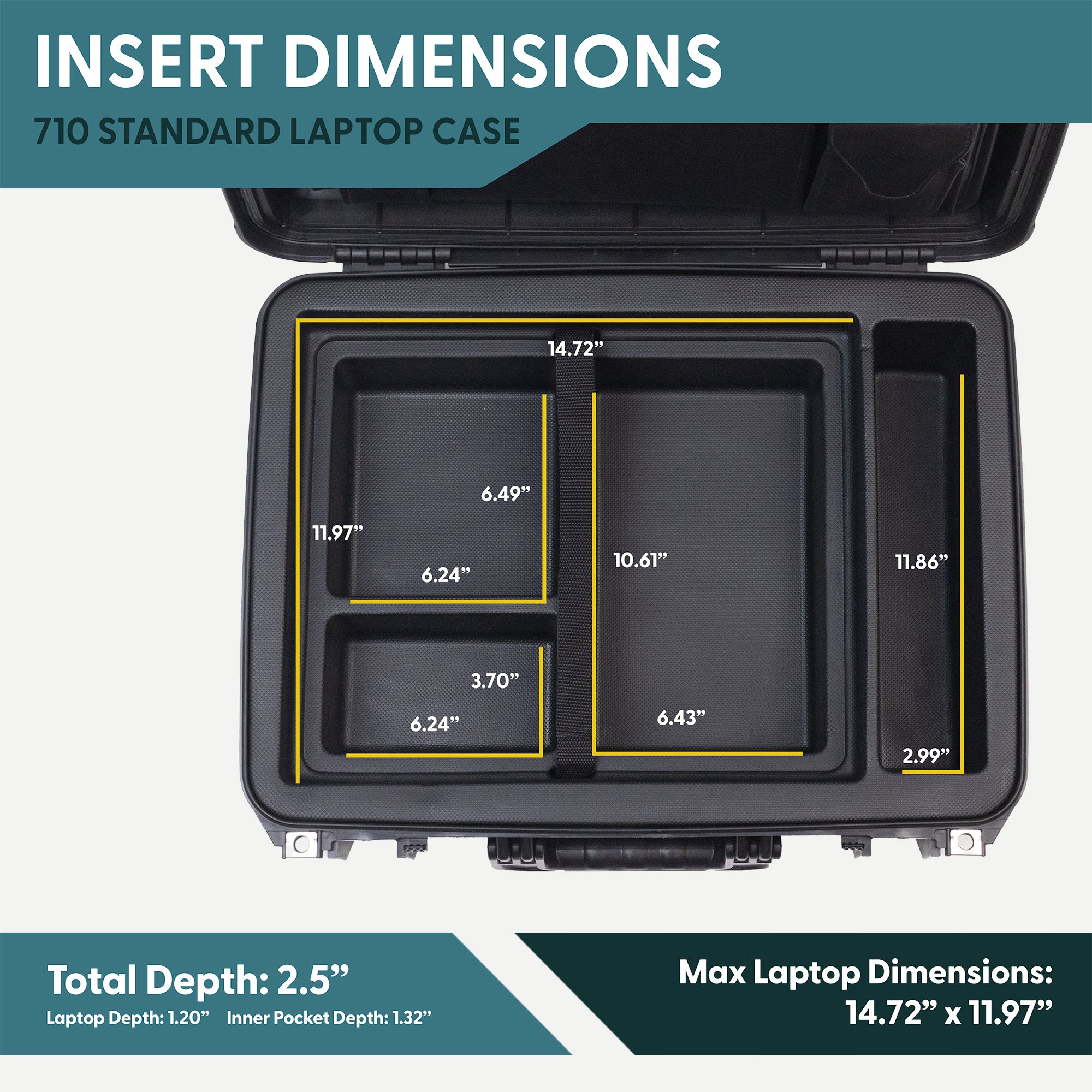710 Standard 16" Laptop Insert