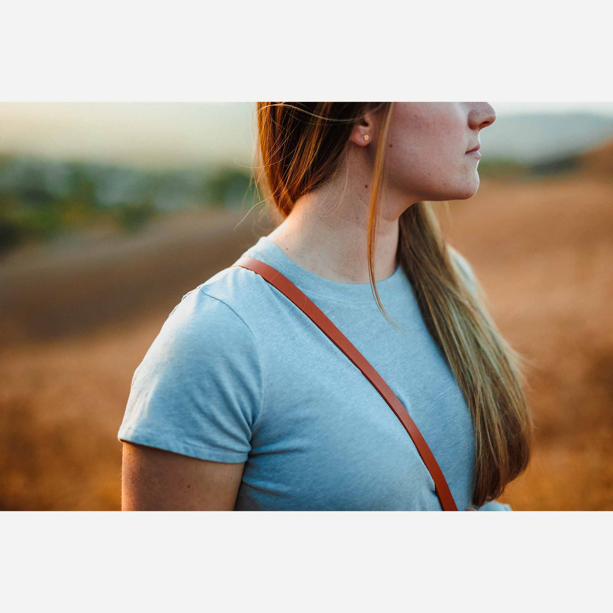 Evergreen Minimalist Leather Camera Strap 28