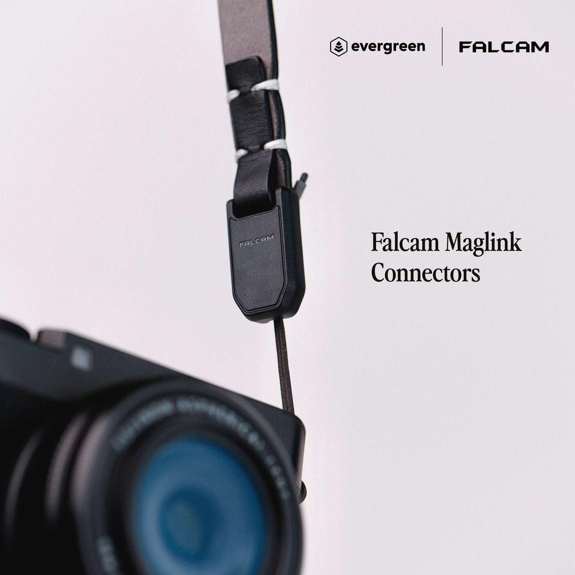 Evergreen Minimalist Camera Strap with Maglink – Magnetic Quick-Release Leather Strap(28"/38")