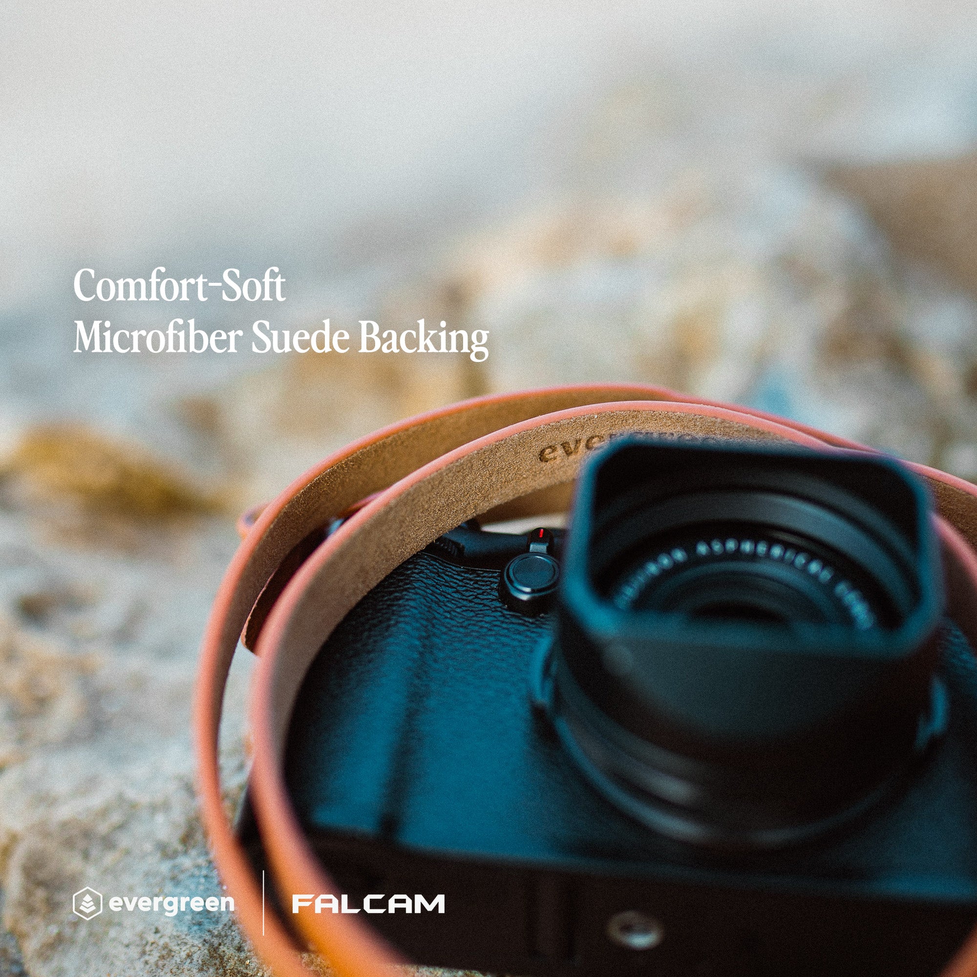 Evergreen Minimalist Camera Strap with Maglink – Magnetic Quick-Release Leather Strap(28"/38")