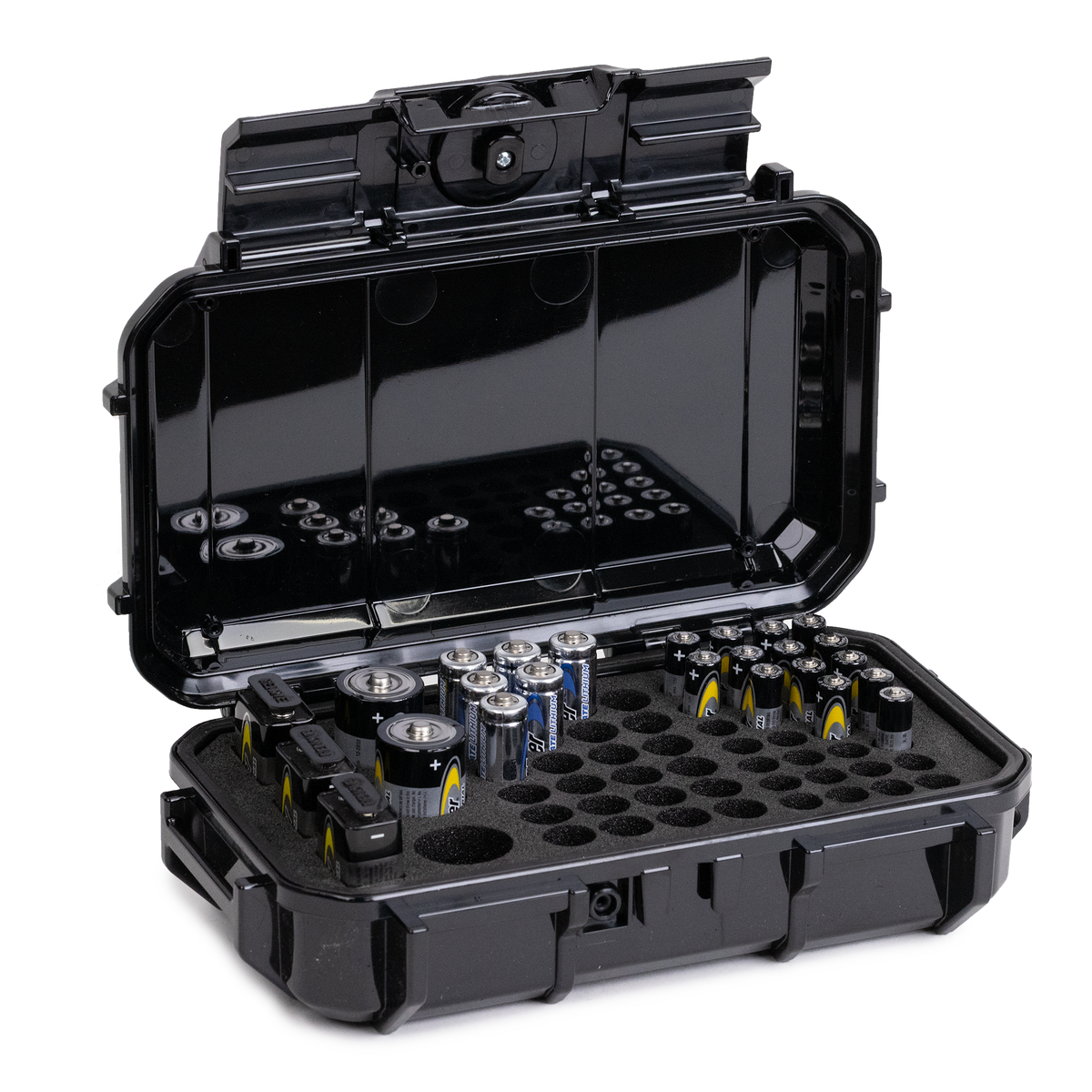 Evergreen AA / AAA Household Alkaline Battery Box - Lockable, Waterproof!
