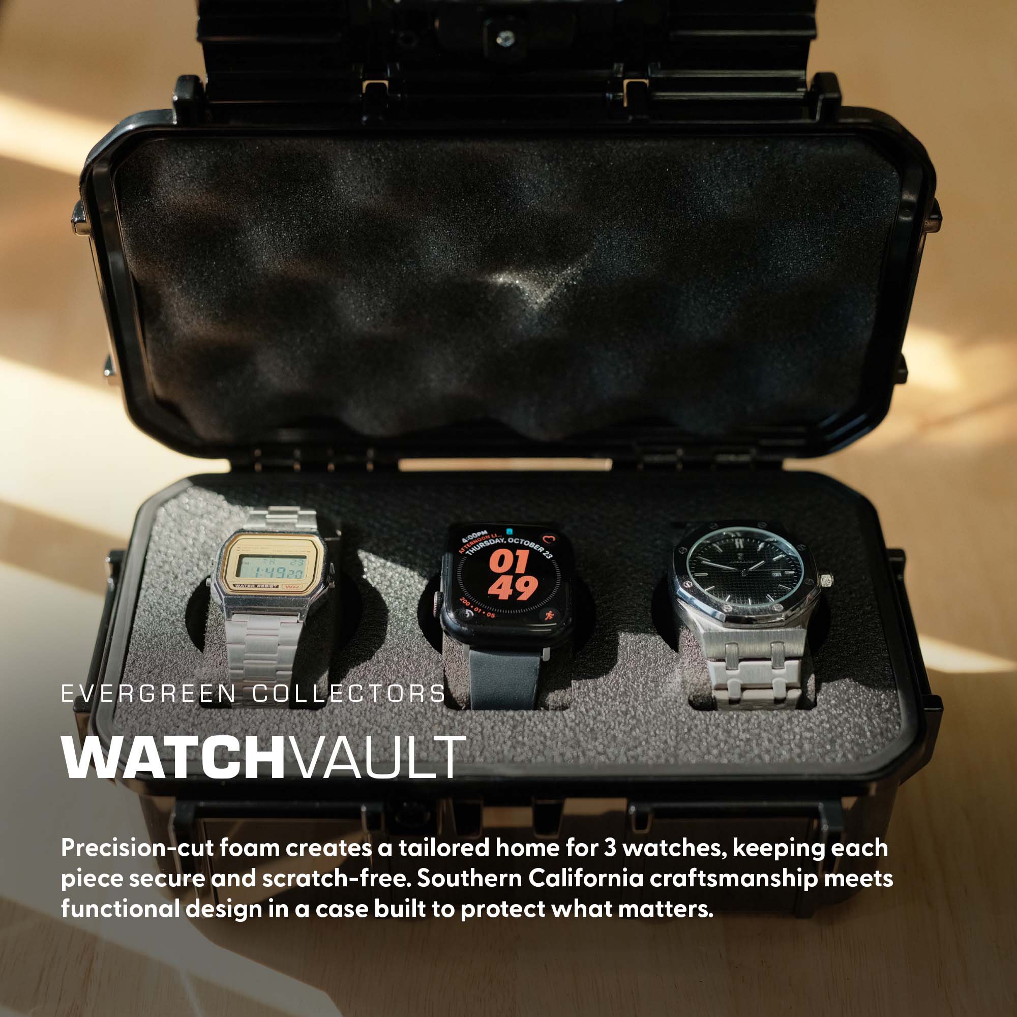 Watch Vault | 3 Watch Hard Case