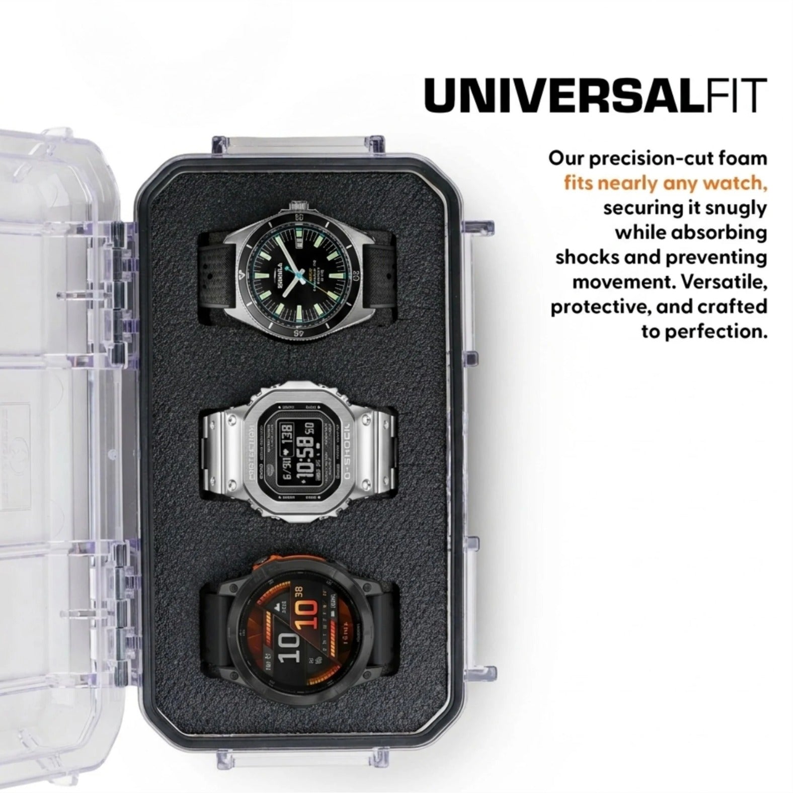 Watch Vault | 3 Watch Hard Case - Evergreen