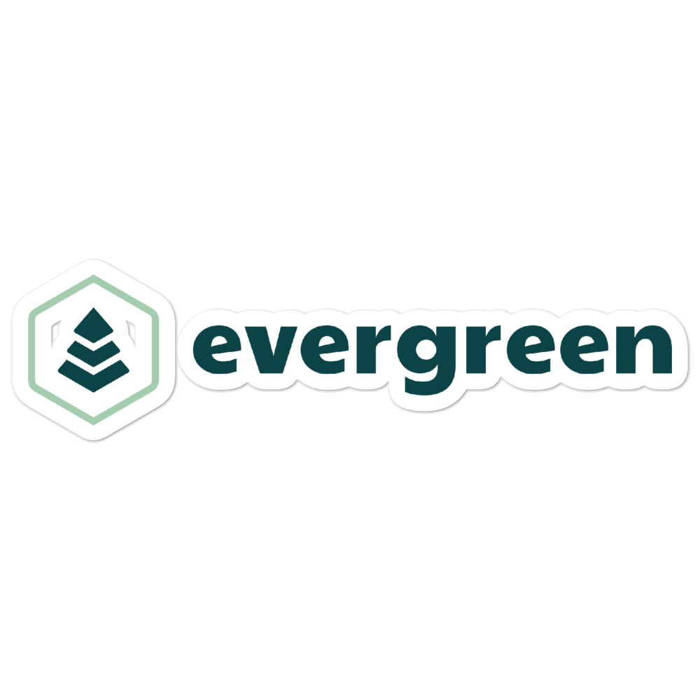 Evergreen Water Bottle Sticker - Evergreen